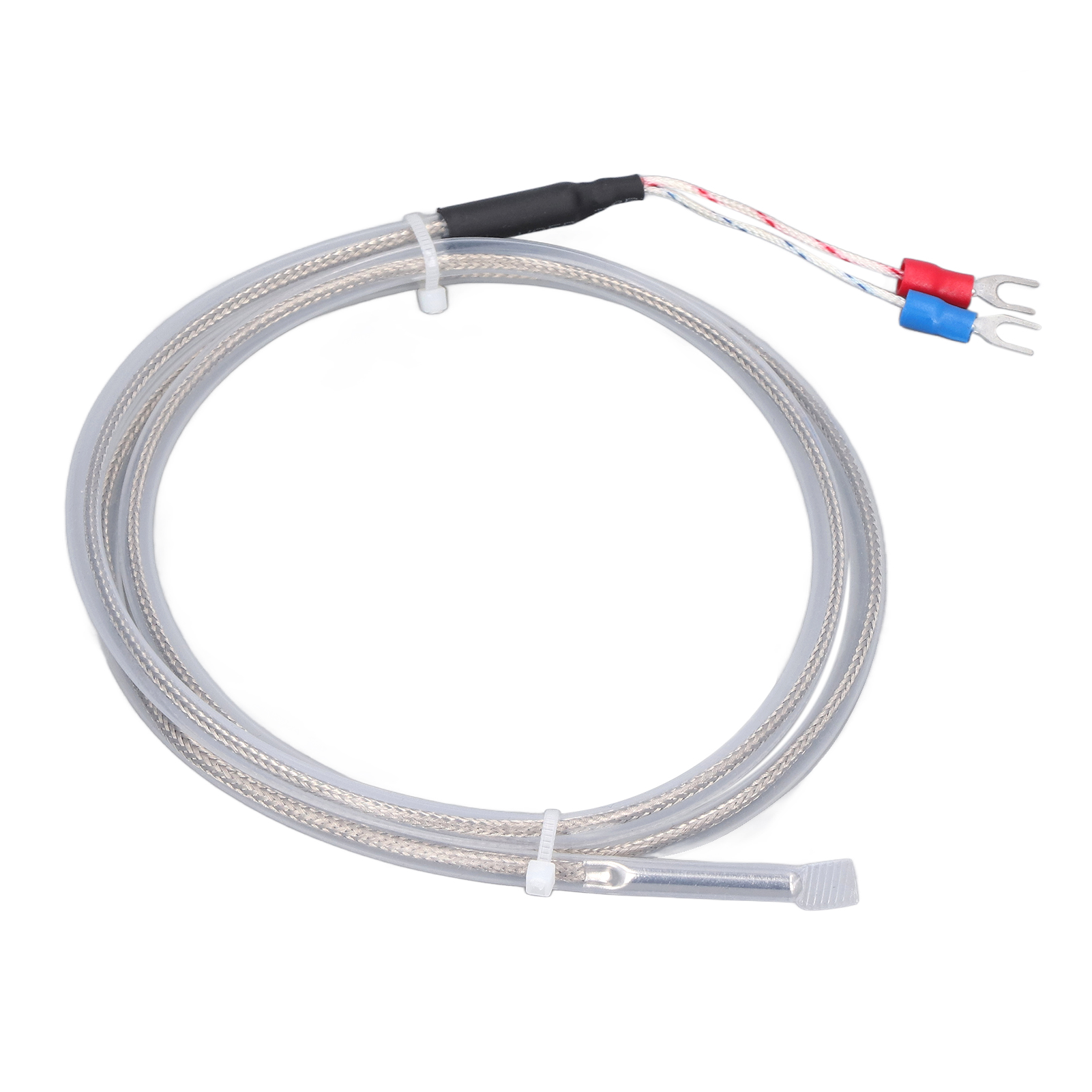 Pt100-temperatursensor, Thermoelement-sonde Typ K, Hochpräzise 0–200 °c, 1 Meter Kabel, Für Industrielle Messungen
