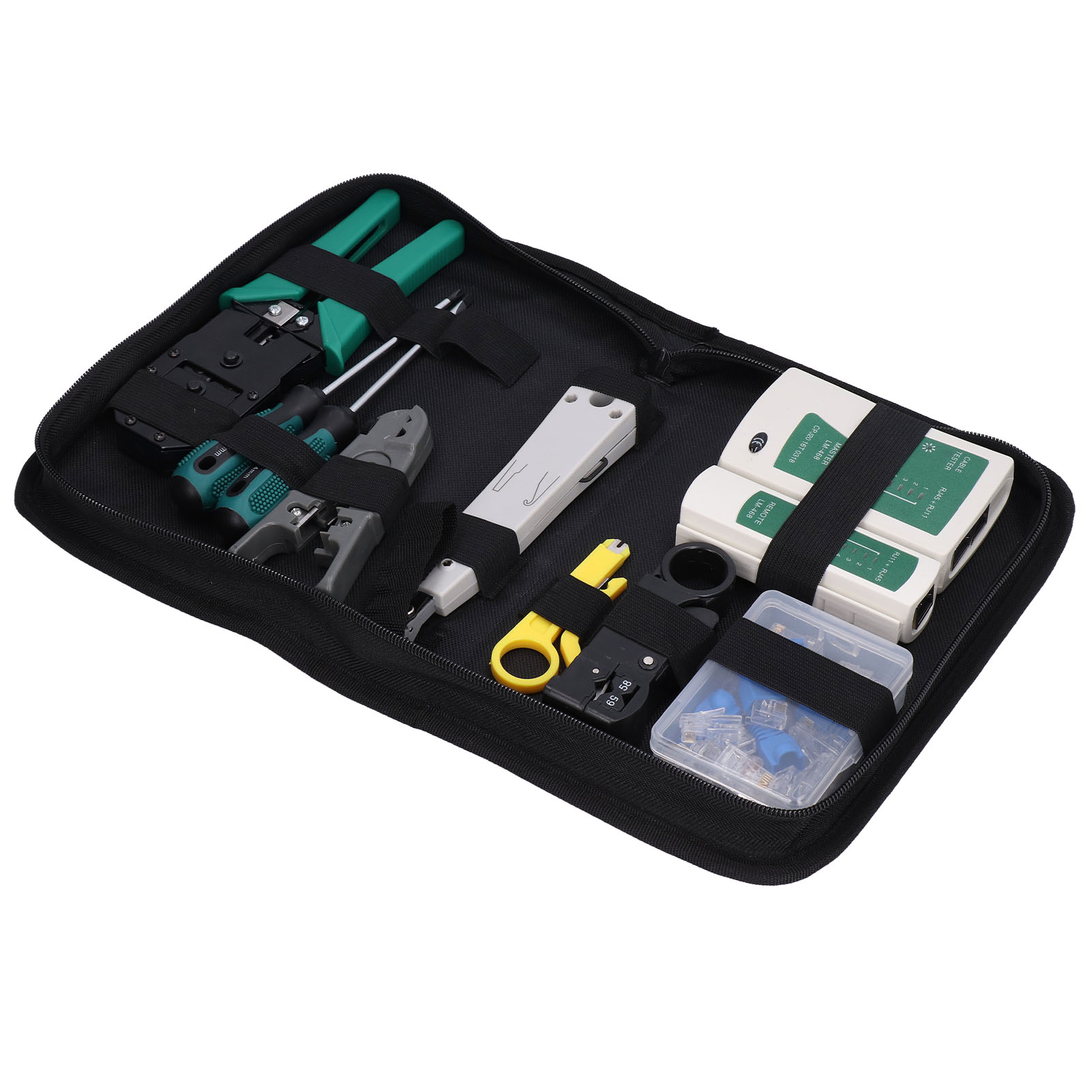 Abisolierzange Und Netzwerkkabelschneider, Crimpzange, Rj45-test-, Reparatur- Und Wartungsset, Profi-set.