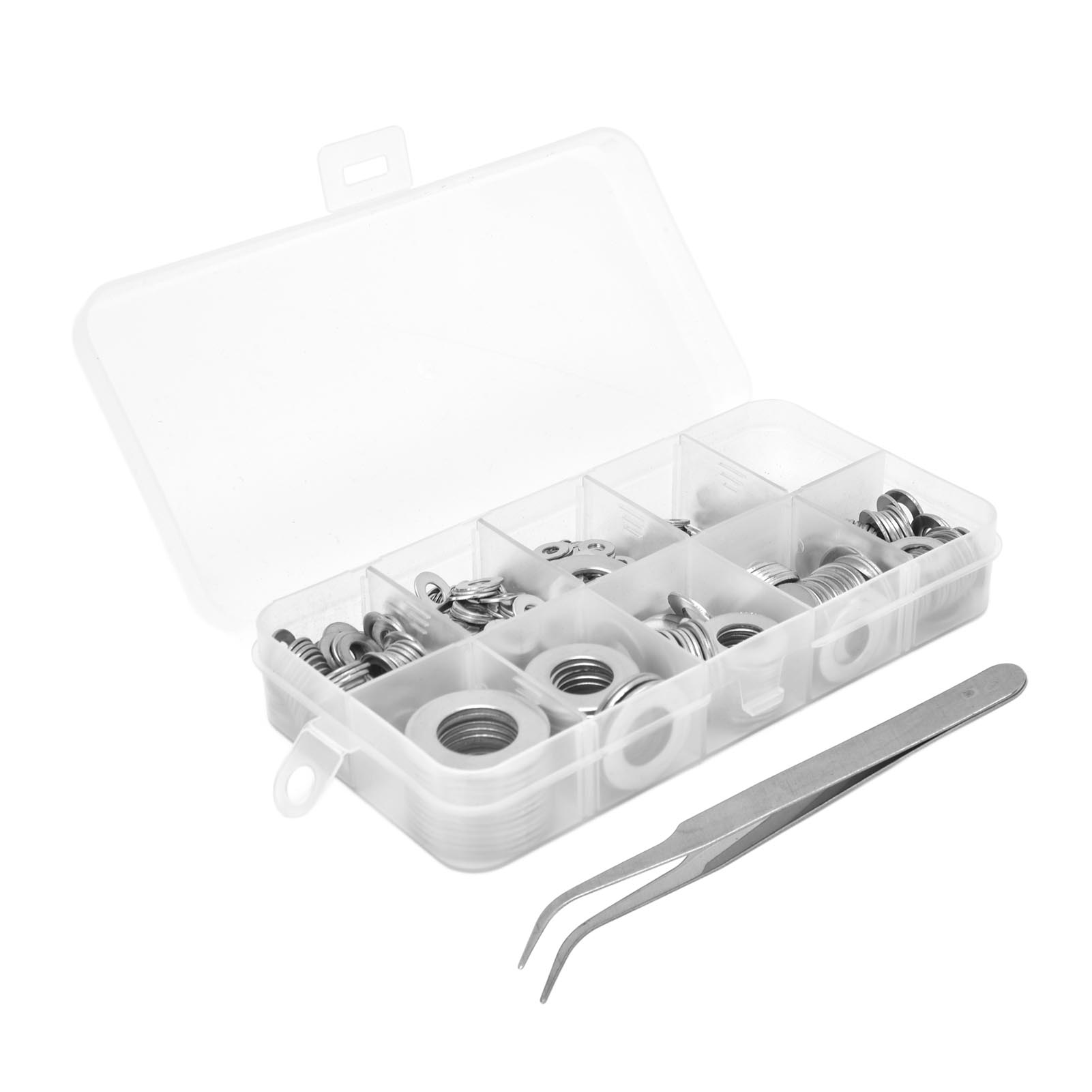 Packung Mit 684 Unterlegscheiben Aus Edelstahl 304, Sortiment An Ersatzschrauben Für Reparatur Und Wartung