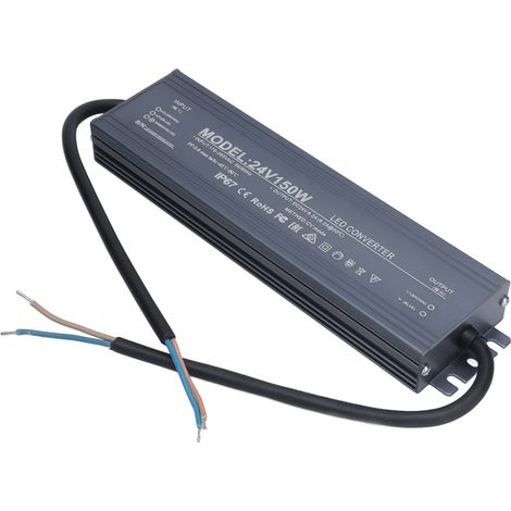 150-w-netzteil (ip67, 24 V, 6,2 A) Für Wasserdichte Led-streifen, Transformator, Wechselstrom 100–240 V