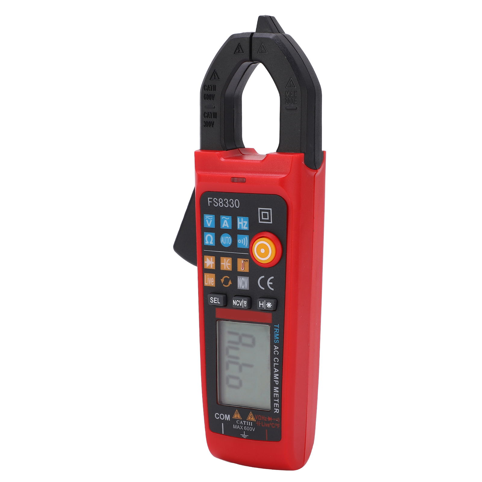 Fs8330 200a/600v Digitales Zangenamperemeter, Spannungsprüfer Mit Überlastschutz, Elektrisches Multimeter Für Diagnose Und Messung.