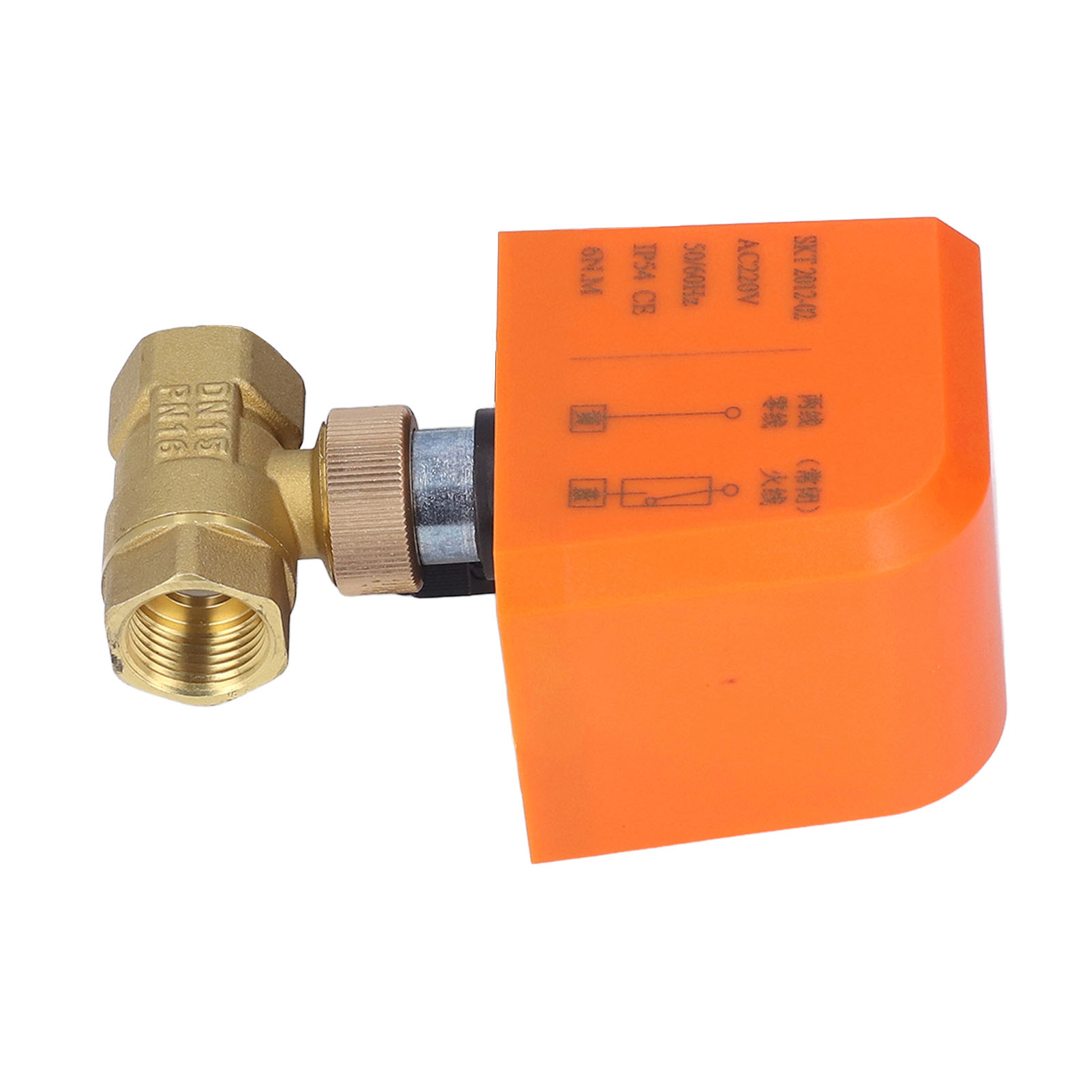 Motorisiertes 2-draht-2-wege-ventil, Normalerweise Geschlossen, Dn15, Messing/abs, Synchronmotor, 220 V Wechselstrom