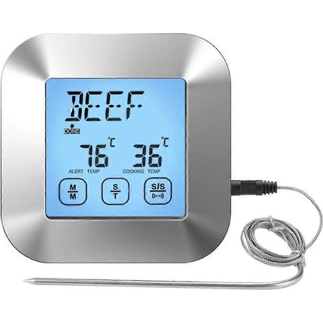 Digitales Kochthermometer Mit Sonde Für Backofen, Grill Und Smoker