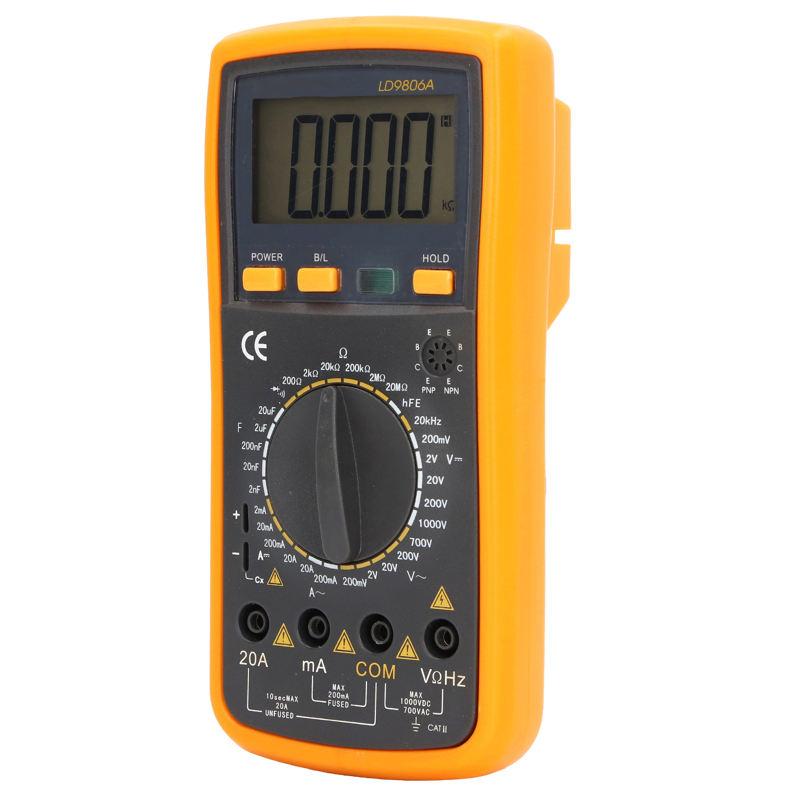 Digitales Multimeter Voltmeter 4,5-stellig, Hochauflösendes Hintergrundbeleuchtetes Lcd-display, Doppelter Schutz, Ausführung Mit Ständer, Elektrisches Testgerät Für Labore Und Werkstätten.