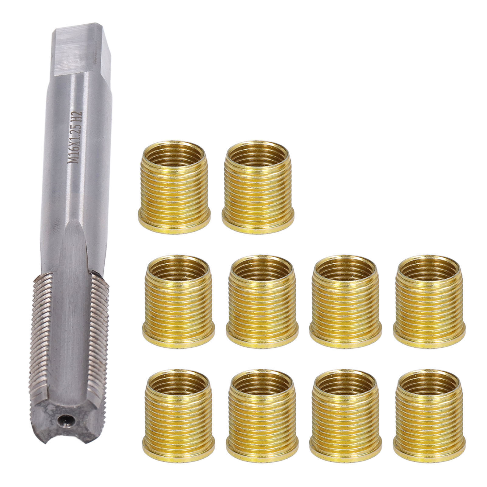 Zündkerzengewinde-reparatursatz Für Benzinmotoren, M14x1,25 Metalleinsätze Und M16x1,25 Gewindebohrer Für Zylinderkopf Und Zylinder.