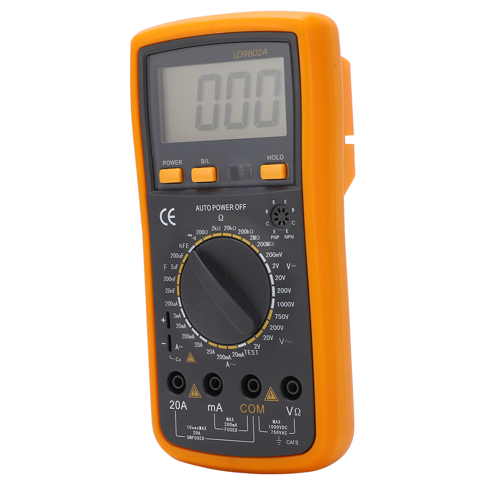 Ld9802a Lcd-digitalmultimeter, Tragbares Spannungs-, Strom- Und Kapazitätsmessgerät, Voltmeter-amperemeter-messgerät Für Industrielle Anwendungen