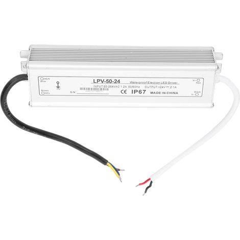 Berm 50w 24v Dc Wasserdichtes Netzteil, Lpv-50-24 Treibertransformator Aus Aluminiumlegierung Für Leds.