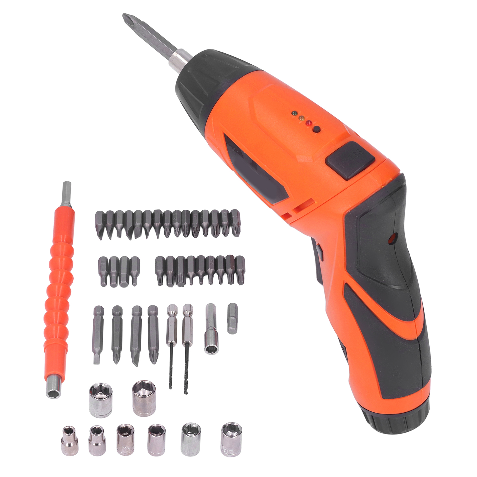 Wiederaufladbarer, Klappbarer Elektroschraubendreher-satz Mit Bits, 4,2-v-usb-lithium-akku, Tragbares Set Zum Festziehen Und Lösen Von Schrauben