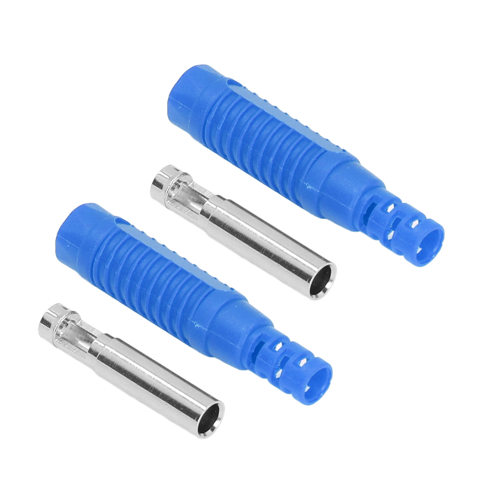 Set Mit 10 Messing-bananensteckern (weiblich), Pa-buchsenstecker, Isolierrohr, Crimpadapter J.10031 Blau