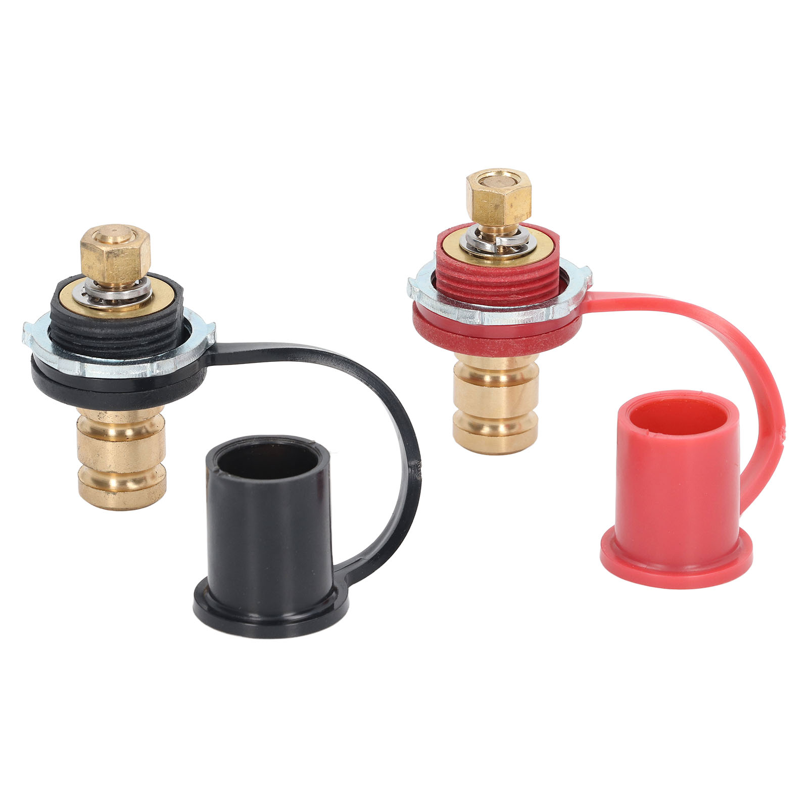 20-mm-ladeanschluss, Schraubverschluss Für Auto-, Wohnmobil- Und Lkw-batterie, Schwarz-rotes Anschlussset, Verteileranschluss, Batterieladegerät.