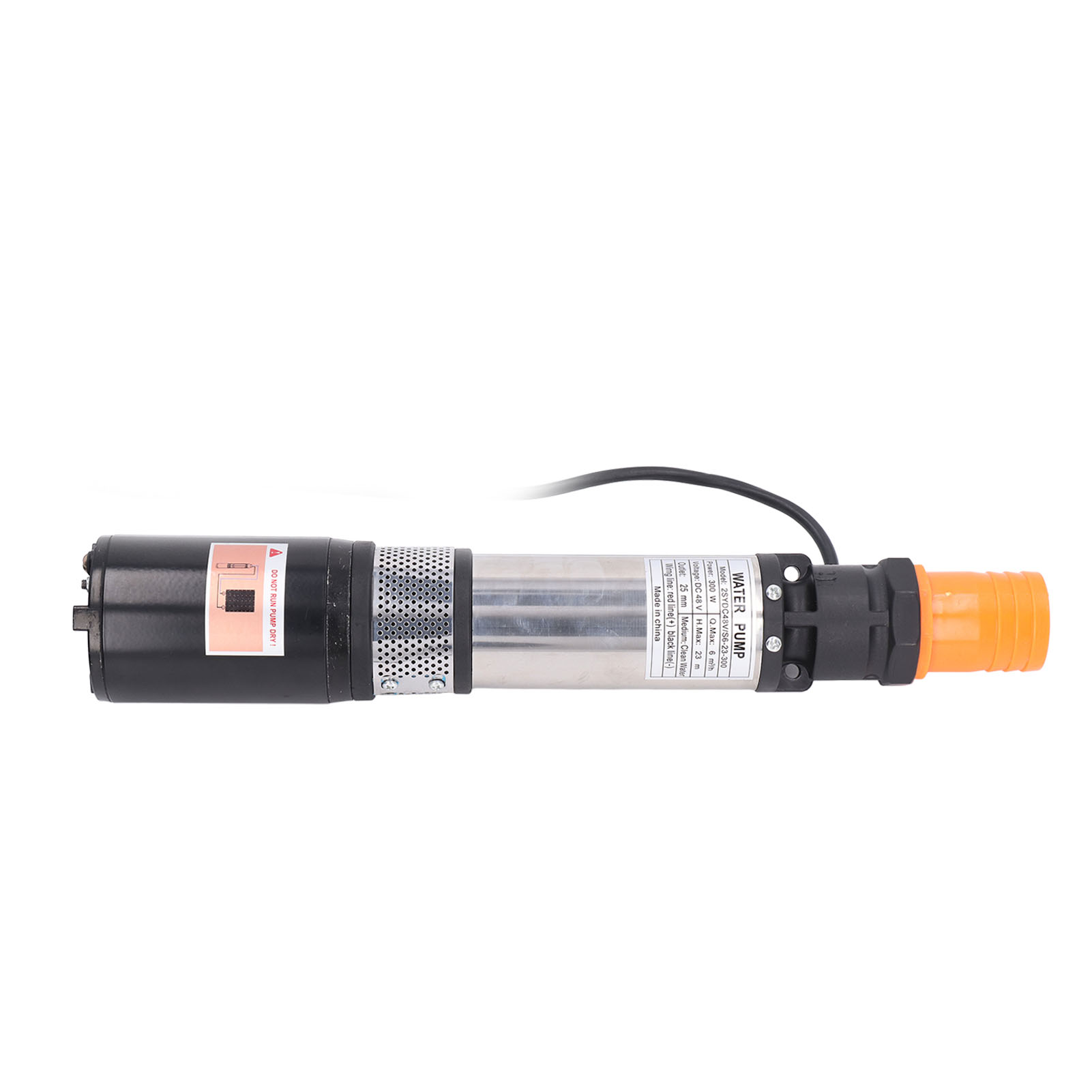 48v 300w Dc Solarwasserpumpe, Kupfermotor, Edelstahl, Tiefbrunnenpumpe, Hohe Förderhöhe, Tauchpumpe Für Bohrlöcher