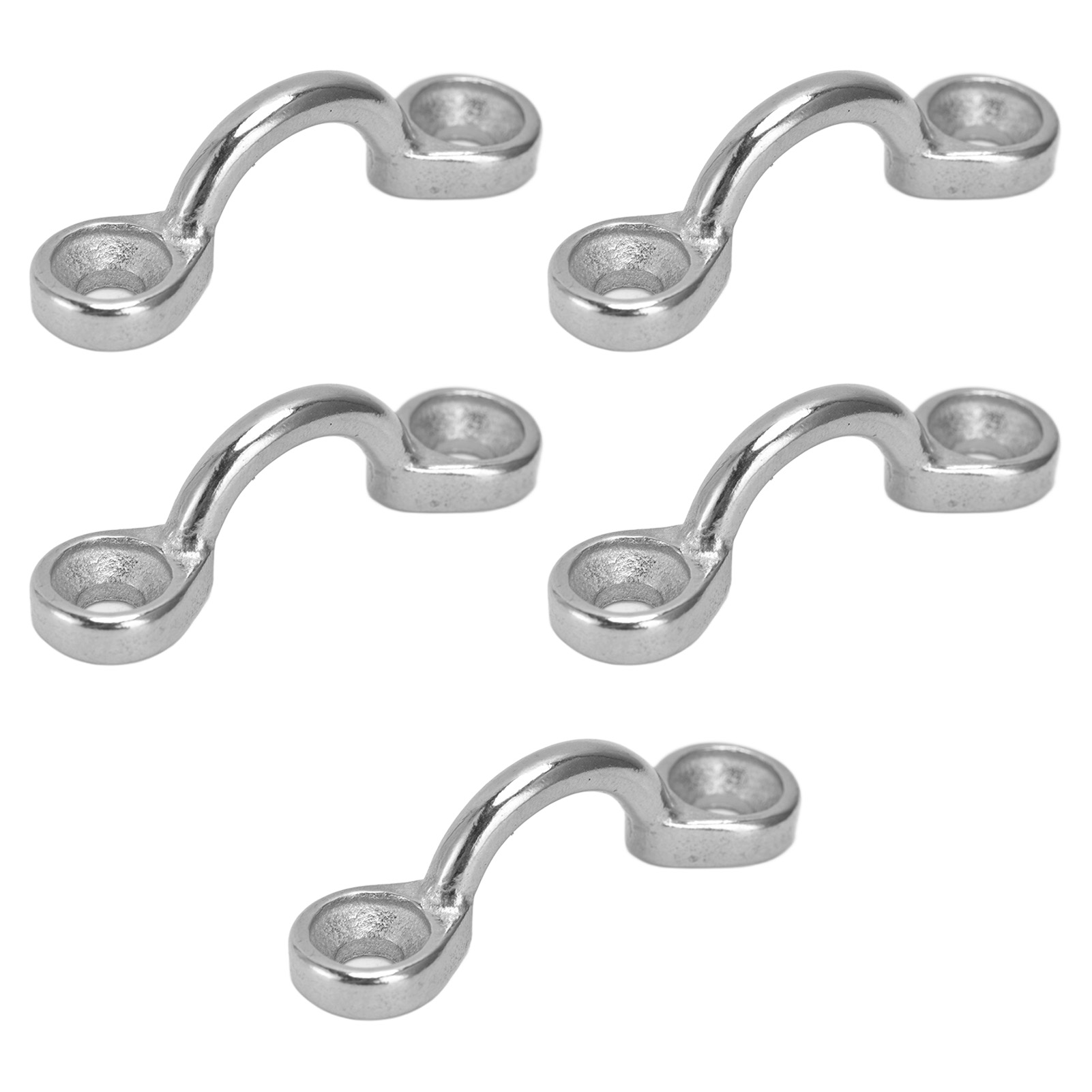 5x 5mm Edelstahl 316 Deckschlaufenösen Zur Befestigung Von Festmachern Für Kajaks Und Kanus