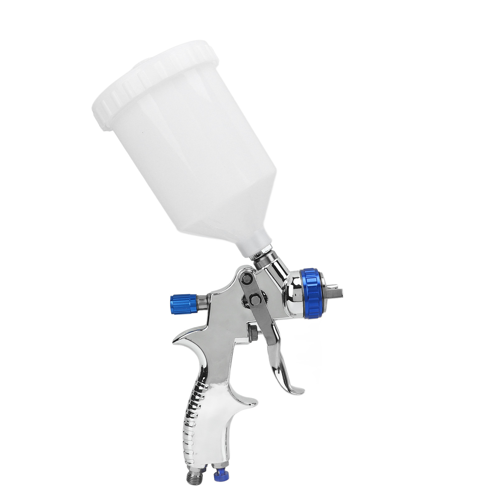 Sprühpistole Mit Einstellbarem Durchfluss Und Zerstäubung, Korrosionsbeständig, Niederdruck, Professionell Für Wasserbasierte Farben, 600 Ml