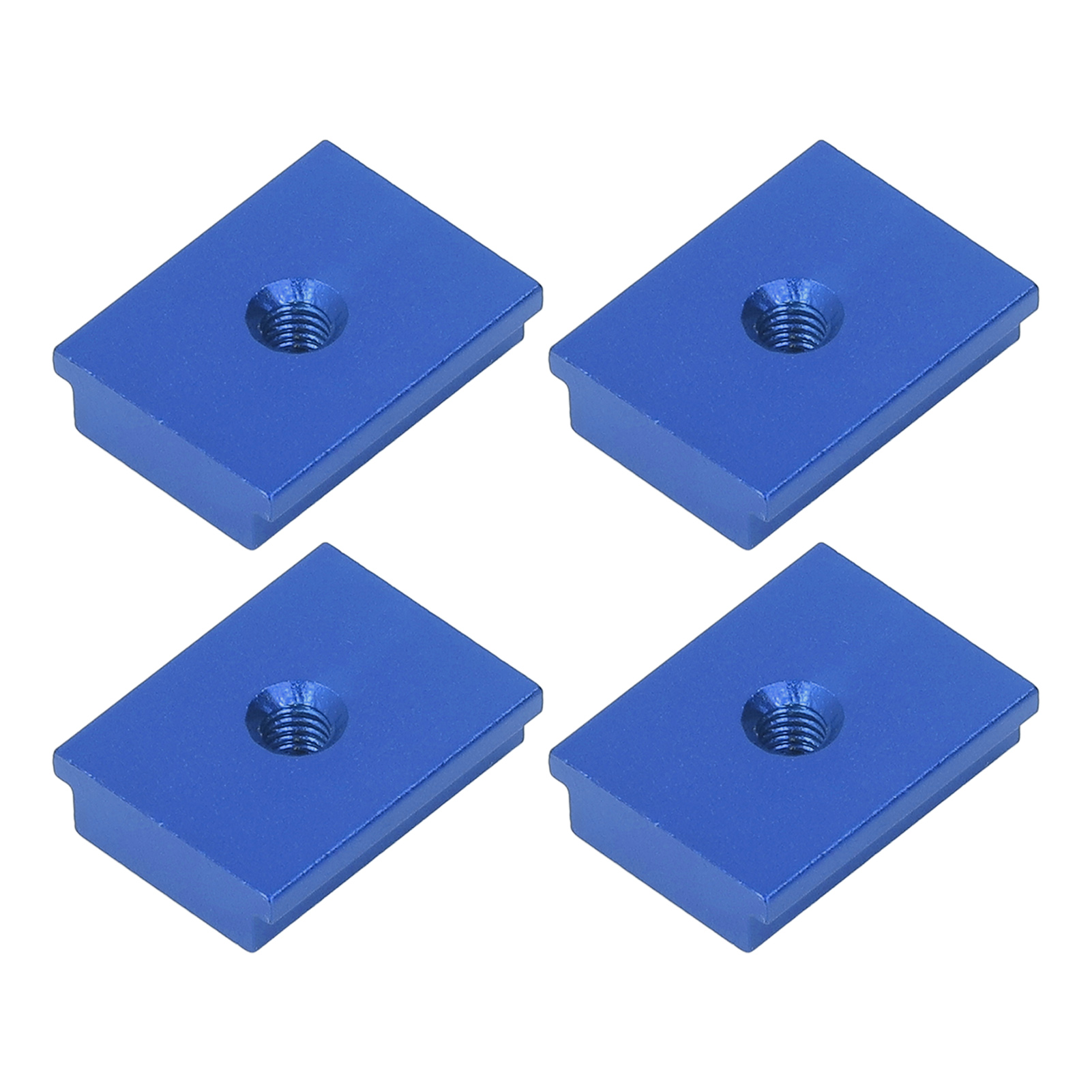 T-förmige Gleitmuttern Aus Aluminiumlegierung, 4er-set, Serie 30, M6, Blau, Für Verbindungen Und Linearbewegungen
