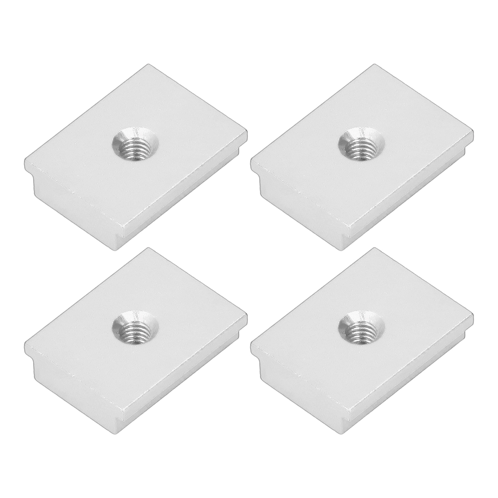 4-teilige T-förmige Gleitmuttern, Aluminiumlegierung, M6-nutführung Der Serie 30, Linearverbindungsteile, Silber