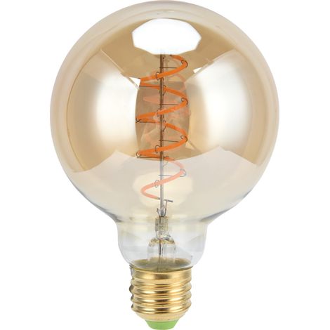 G95 4w 220v Led-lampe Im Retro-stil, Warmgoldenes Licht, Dimmbarer, Flexibler Glühfaden, Dekorative Antik-glühbirne