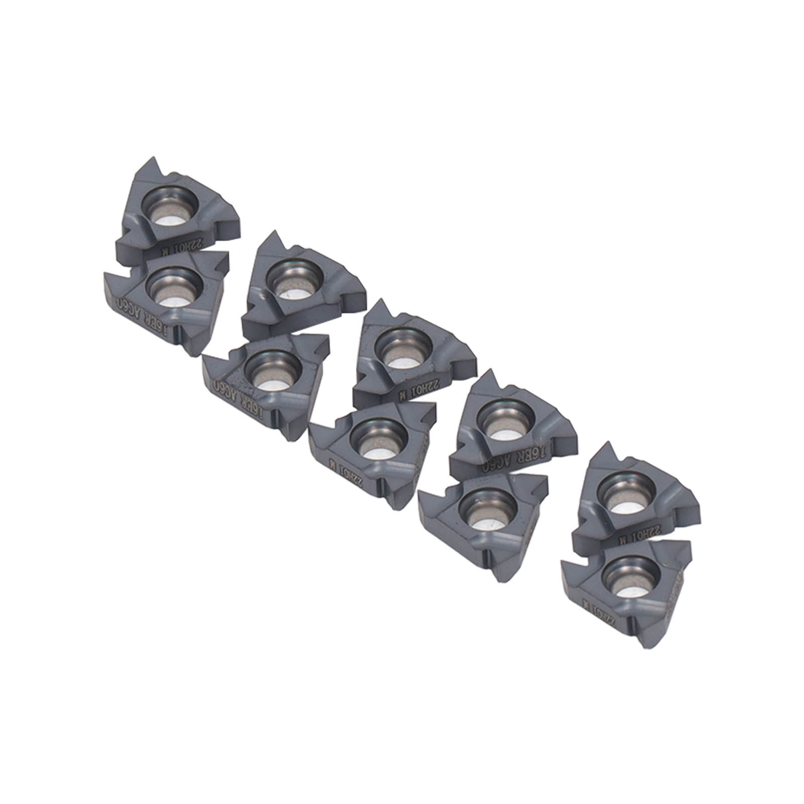 10 Hartmetall-gewindeschneidwerkzeuge, Dreheinsätze Aus Edelstahl, 10er-packung