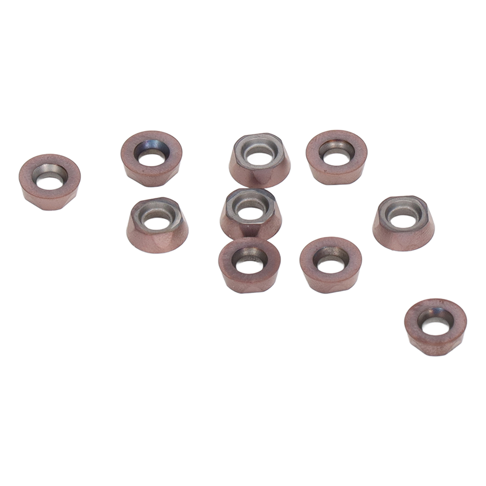 Satz Mit 10 Hartmetall-dreheinsätzen, Cnc-fräs- Und Schneidwerkzeug Für Drehmaschinen, Ersatzteilset Rpmw08t2moe-p, Hartmetallklinge
