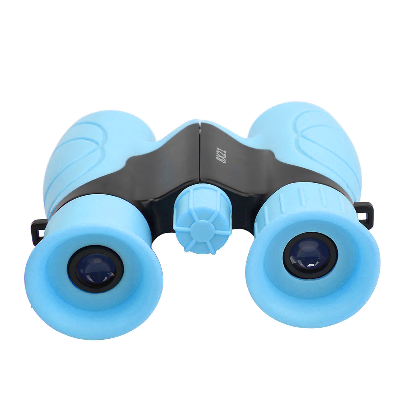 Kinderfernglas, 8-fache Vergrößerung, Naturkautschuk, Robuste Glaslinsen, Tragbar, Hohe Bildschärfe, Mini-spektiv, Blau