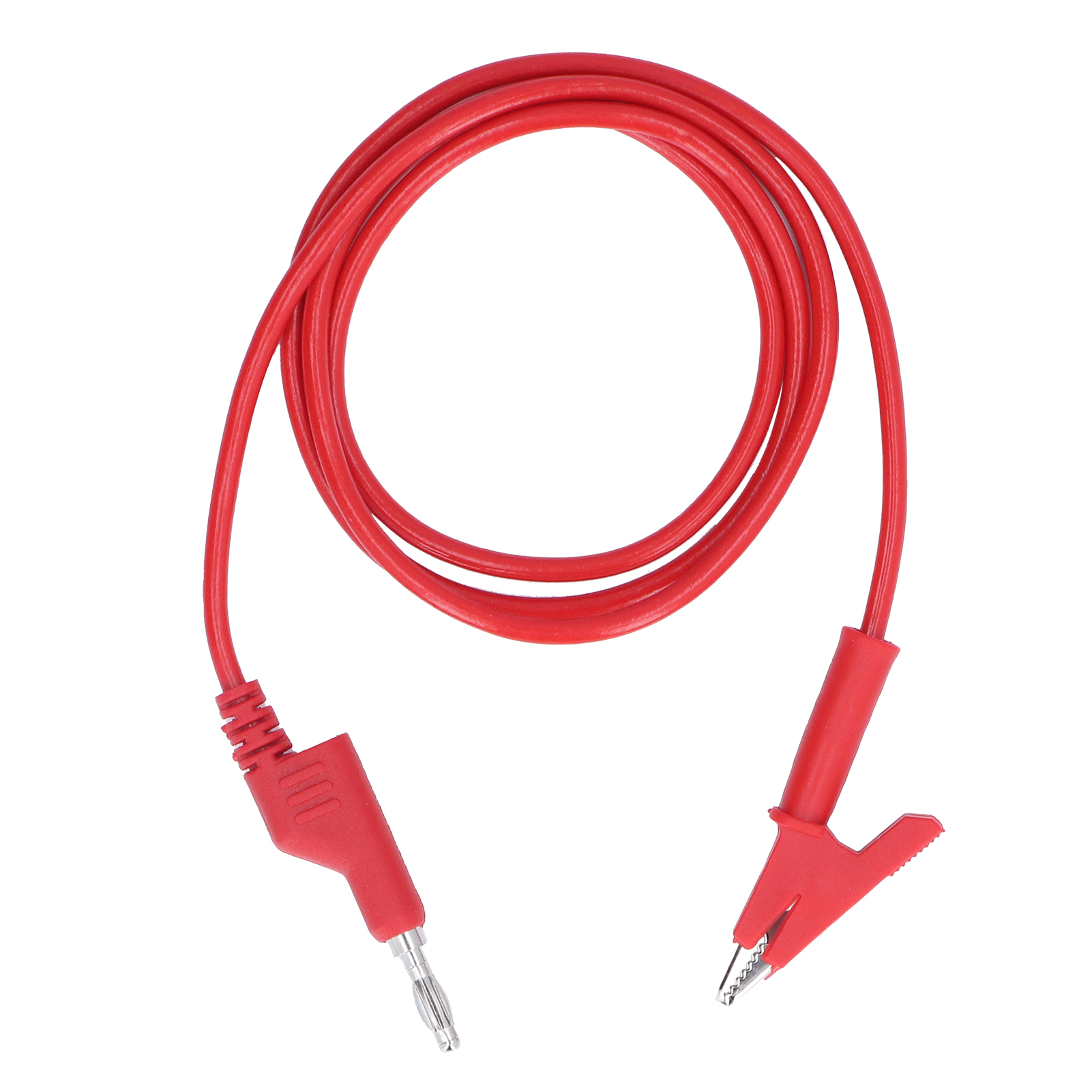 Krokodilklemmen-prüfleitung Mit 4-mm-bananenstecker, Rotes Flexibles Kabel Für Elektrische Diagnosezwecke, Messzange J.70035-1, Elektronik-tester-set