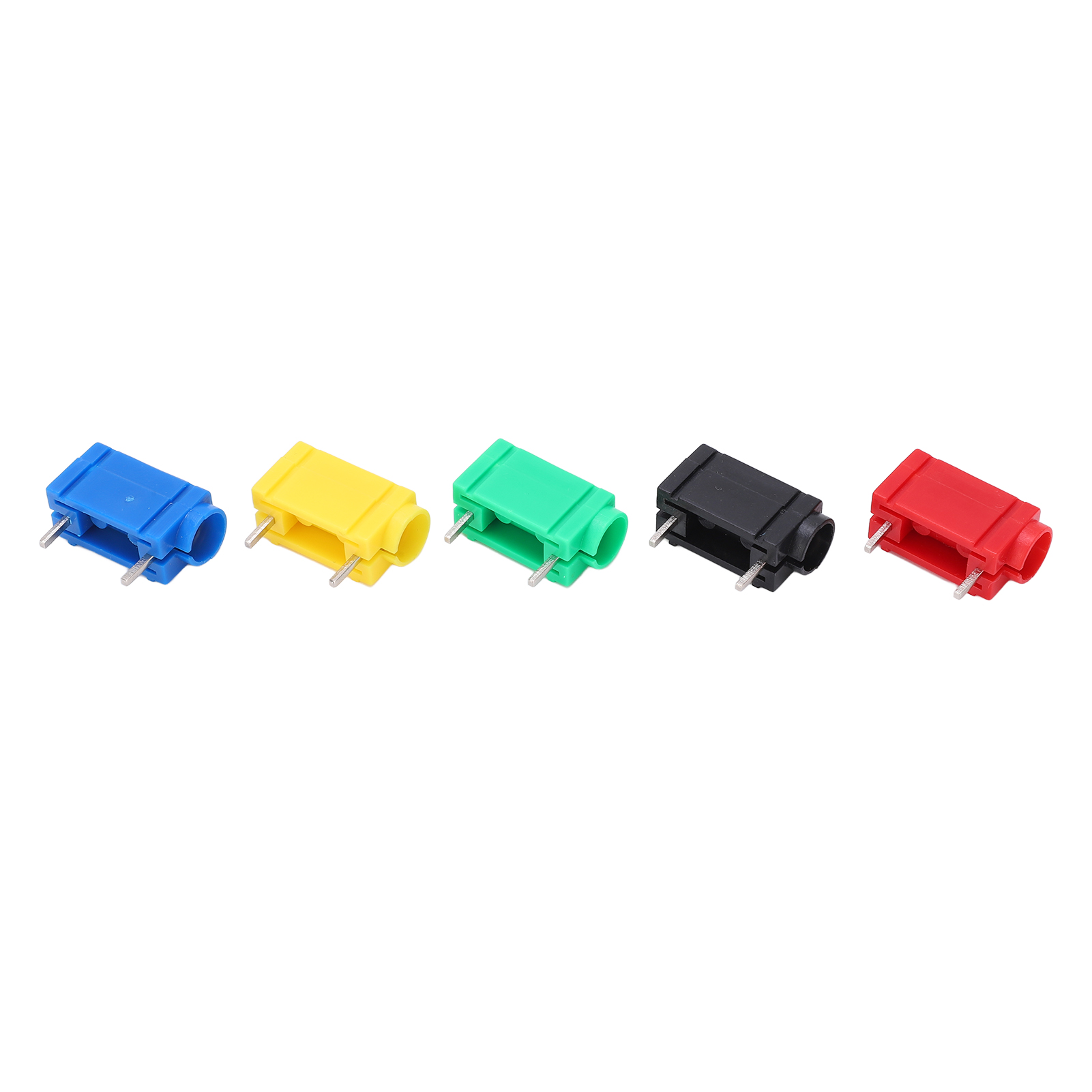 Packung Mit 10 4-mm-bananensteckern Für Leiterplatten, Silberstecker, Ausgezeichnete Leitfähigkeit, Korrosionsbeständig, Lötstecker Für Schalttafeln.