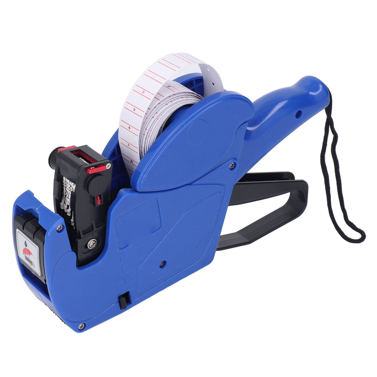Tragbarer 8-stelliger Preisauszeichner, Manuelle Etikettiermaschine Für Geschäfte, Lagerhallen, Fabriken, Blau, Professionelles Preisauszeichnungswerkzeug