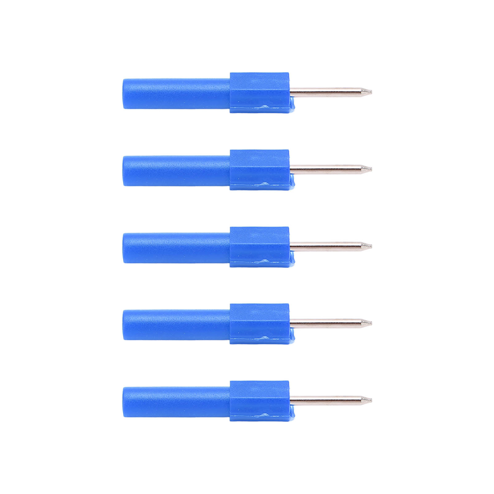 5-teiliges Set: Isolierte Drahtdurchdringungsspitze, 4-mm-diagnosenadel, Bananenstecker Für Multimeter, Blau