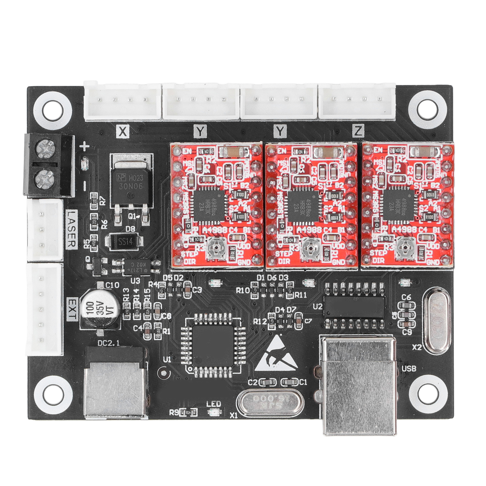 3-achsen-cnc-laser-motherboard Mit Usb-schnittstelle, Gravursteuerung Für Schneidemaschinen, Elektronikplatine Für Holz-, Metall- Und Acrylgravur