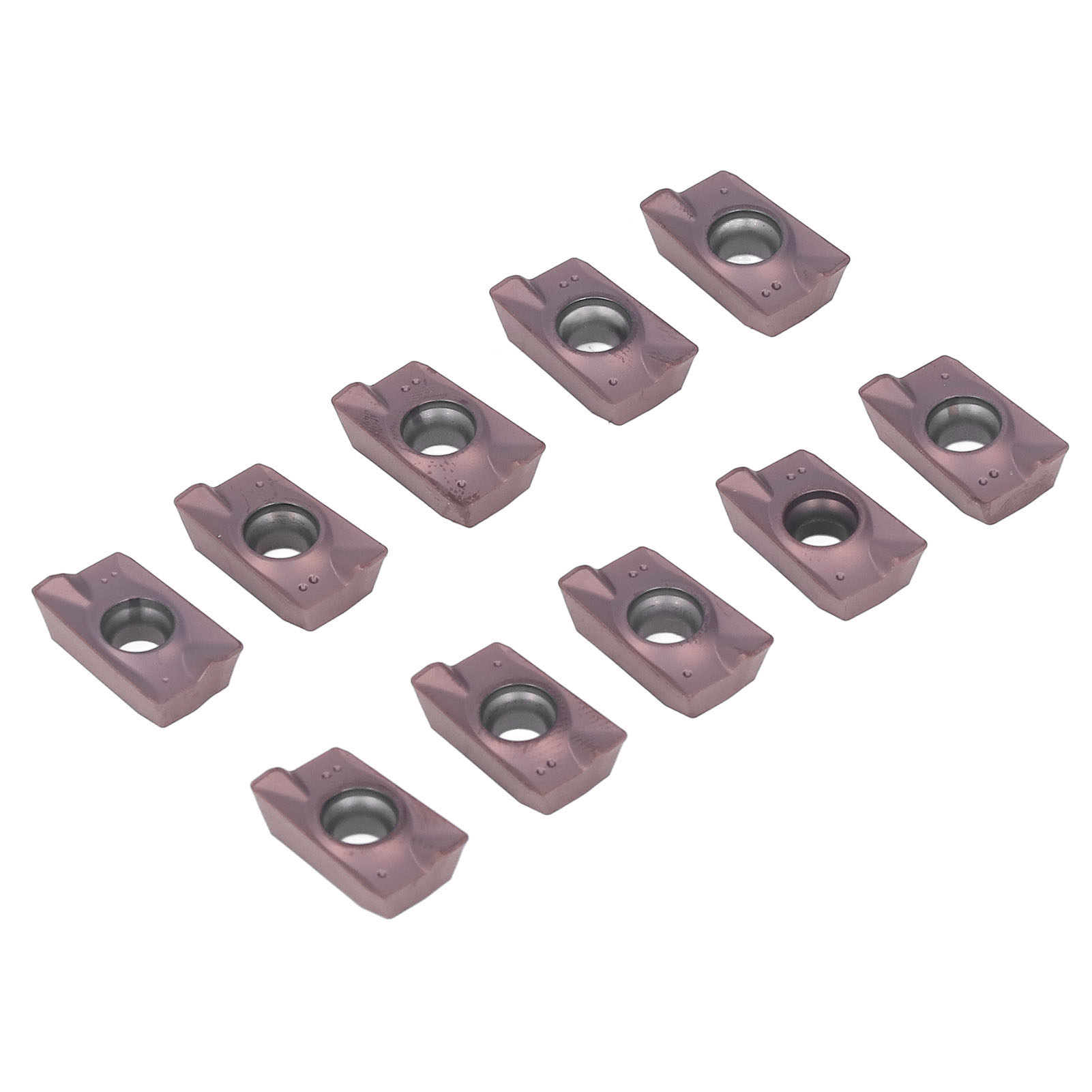 10 Apmt1604pder-mo2 Hartmetall-dreheinsätze, Hohe Schnittgeschwindigkeit, Cnc-fräsen, Mehrschichtbeschichtung, Hohe Präzision, Packung Mit 10 Stück.