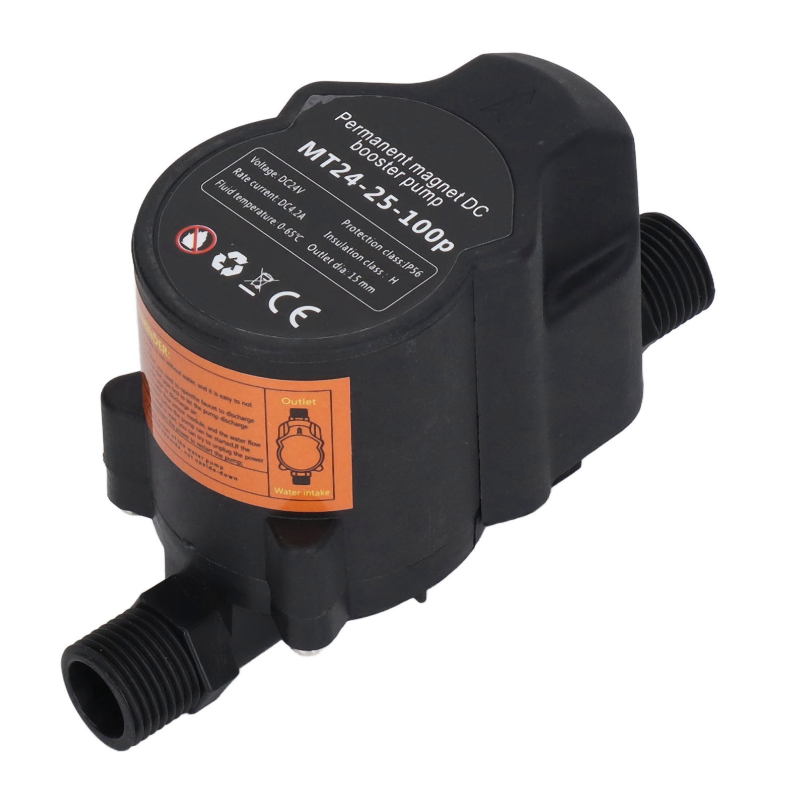 Automatische Druckerhöhungspumpe Für Dusche, Erhöhter Wasserdurchfluss, Wandmontage, 24 V Dc, 100–240 V, Eu-stecker, Zirkulation