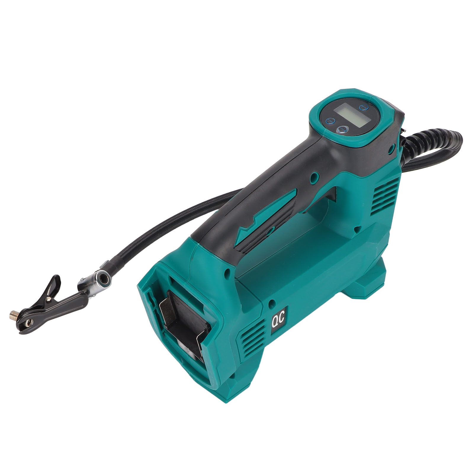 Tragbare Digitale Luftpumpe Aus Abs- Und Pa6-nylon Für Motorräder Und Fahrräder, Digitalanzeige, Kompakte Luftpumpe