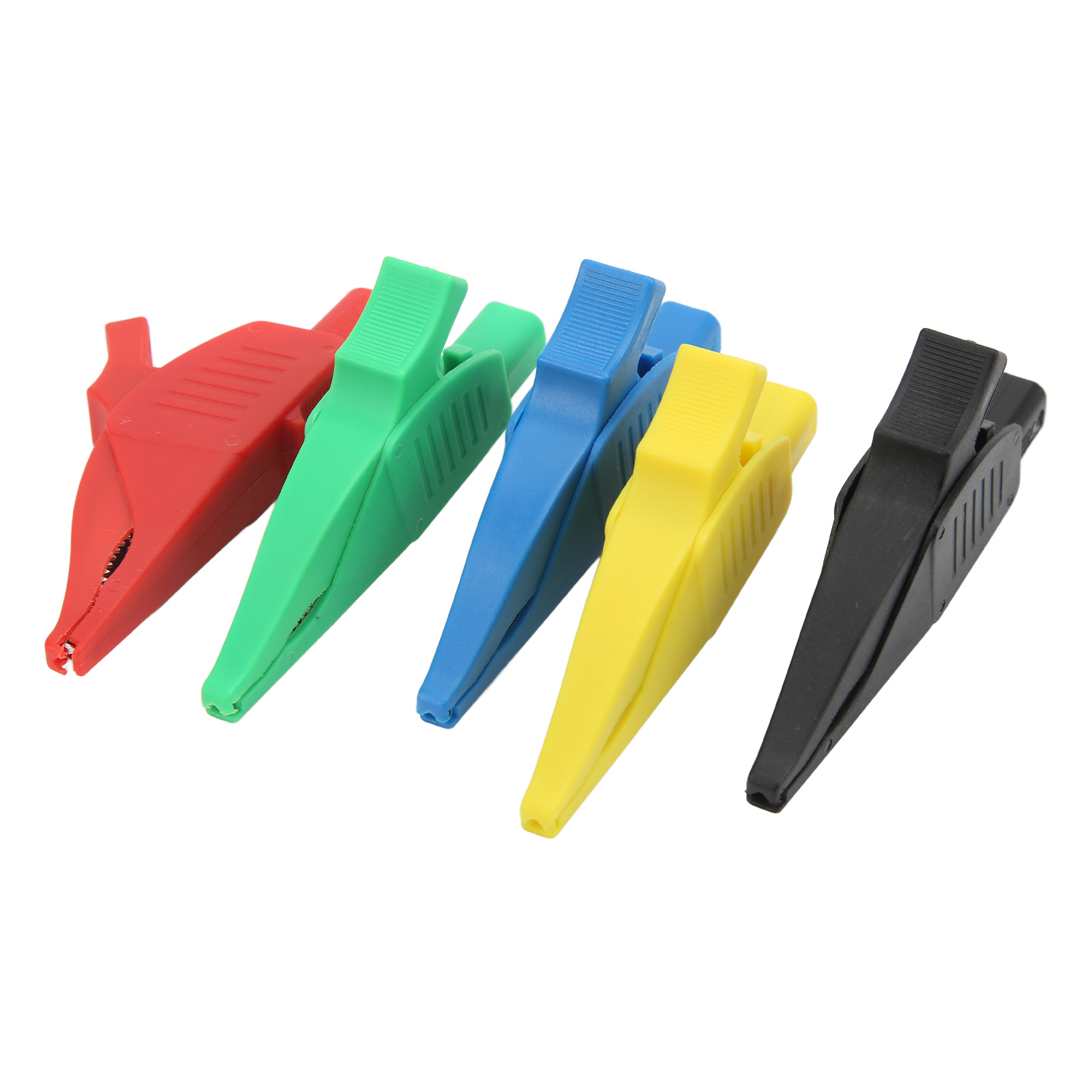 Set Mit 5 Leichten Und Sicheren Elektrischen Prüfklemmen Für Multimeter, 5 Isolierte Farben, 4-mm-buchsen, Für Autos