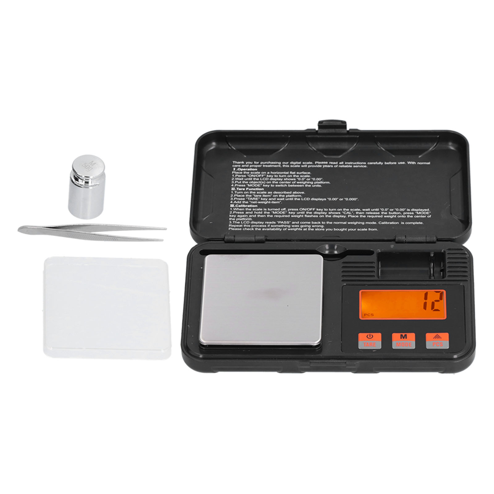 Schmuckwaage (200 G) Mit 0,01 G Genauigkeit, Tragbare Objektwaage, 6 Modi, Mini-elektronikwaage Mit Lcd-display