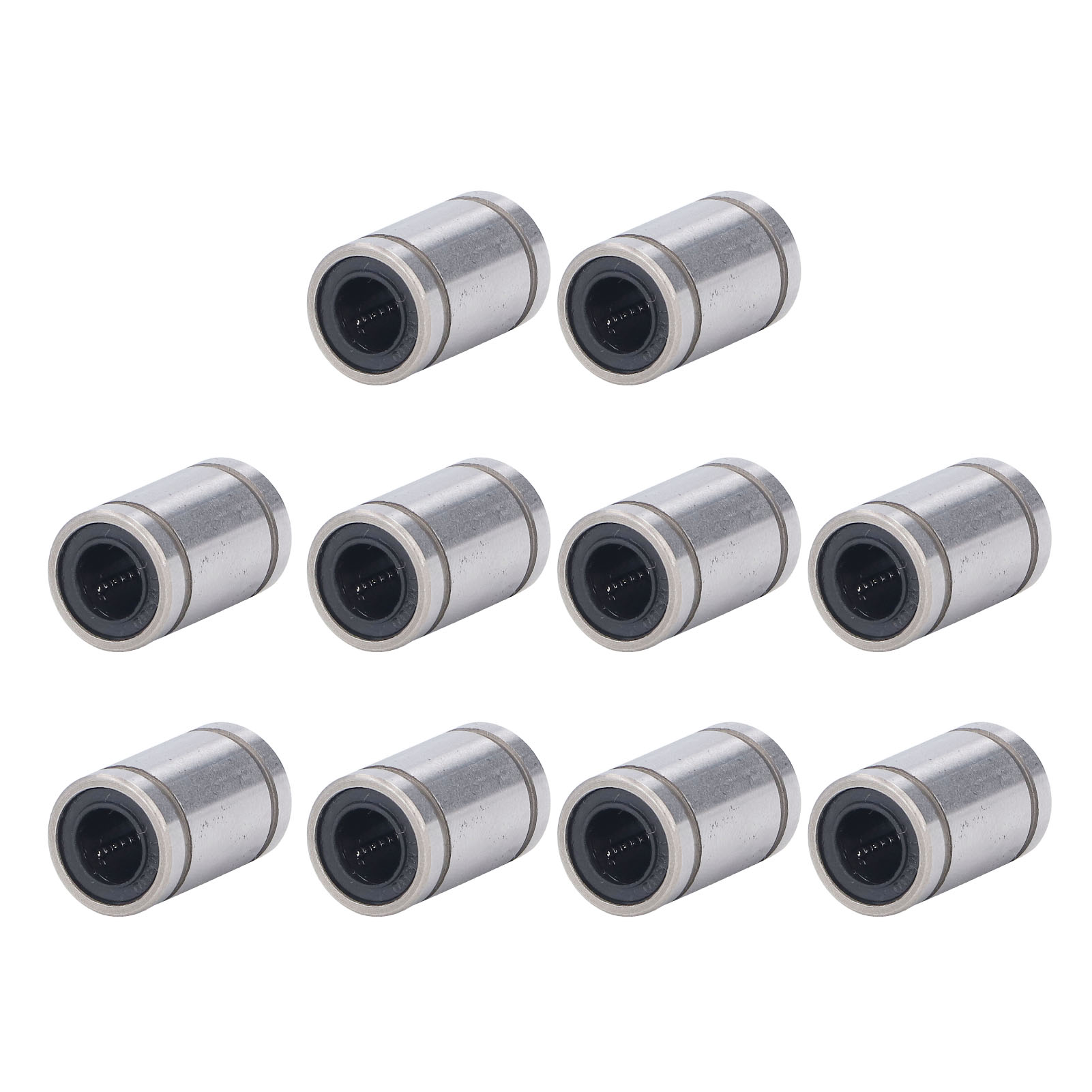 Konvolut Von 10 Lm8uu Linearführungen, Zylinderführung Für Optische Achsen, Ersatzteil Für Prüfstände, 8 Mm Bohrung, 15 Mm Außendurchmesser