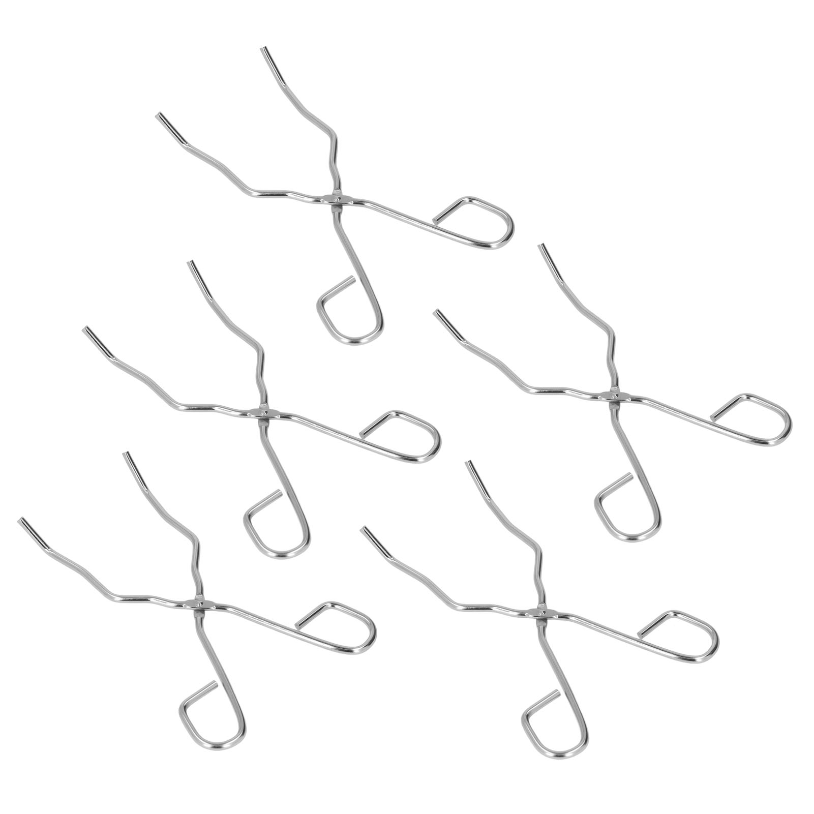 Tiegelklemme Aus Edelstahl, 5-teilig, Metallgussklemme, Goldgussklemme, Robustes Spannwerkzeug
