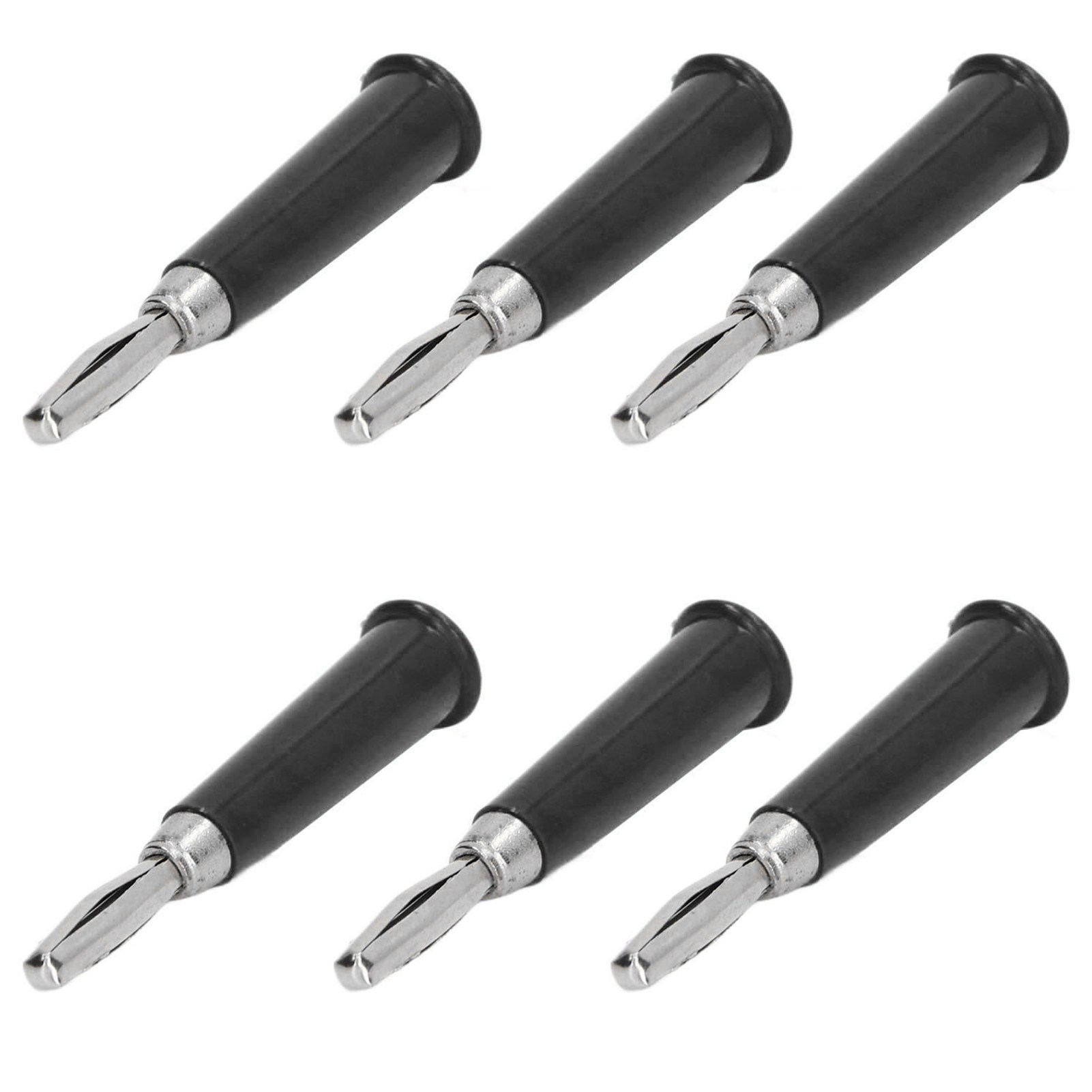 100 Stück 4 Mm Schwarze Bananenstecker, Bananenstecker Aus Messing- Und Zinklegierung, Geschweißtes Abs Für Lkw-batterien