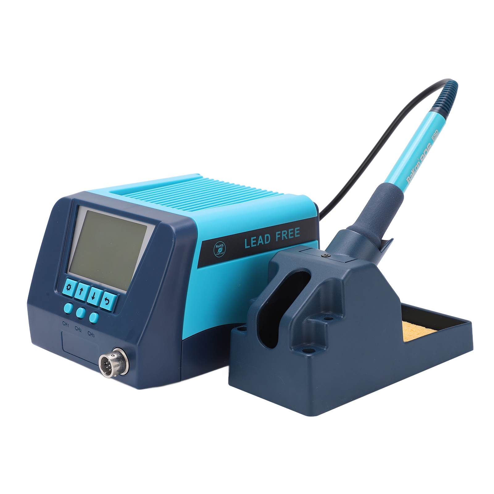 Bk60 Lötstation, Digitaler Lötkolben Mit Einstellbarer Konstanttemperatur, Komplettset, 230 V, 50 Hz, Eu-stecker, Präzisions-elektronikwerkzeug