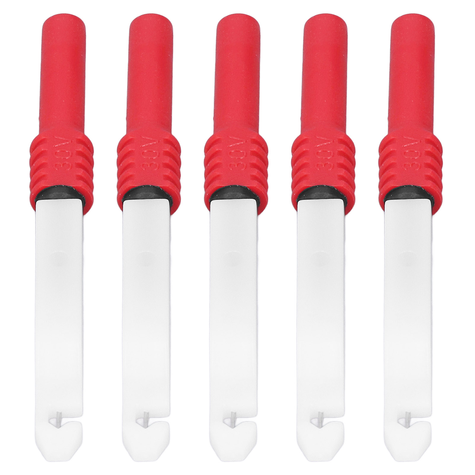 Set Mit 5 0,7-mm-prüfnadeln Mit Schutzhülle, Multimeter-messzubehör, Rotes Kontaktspitzen-set