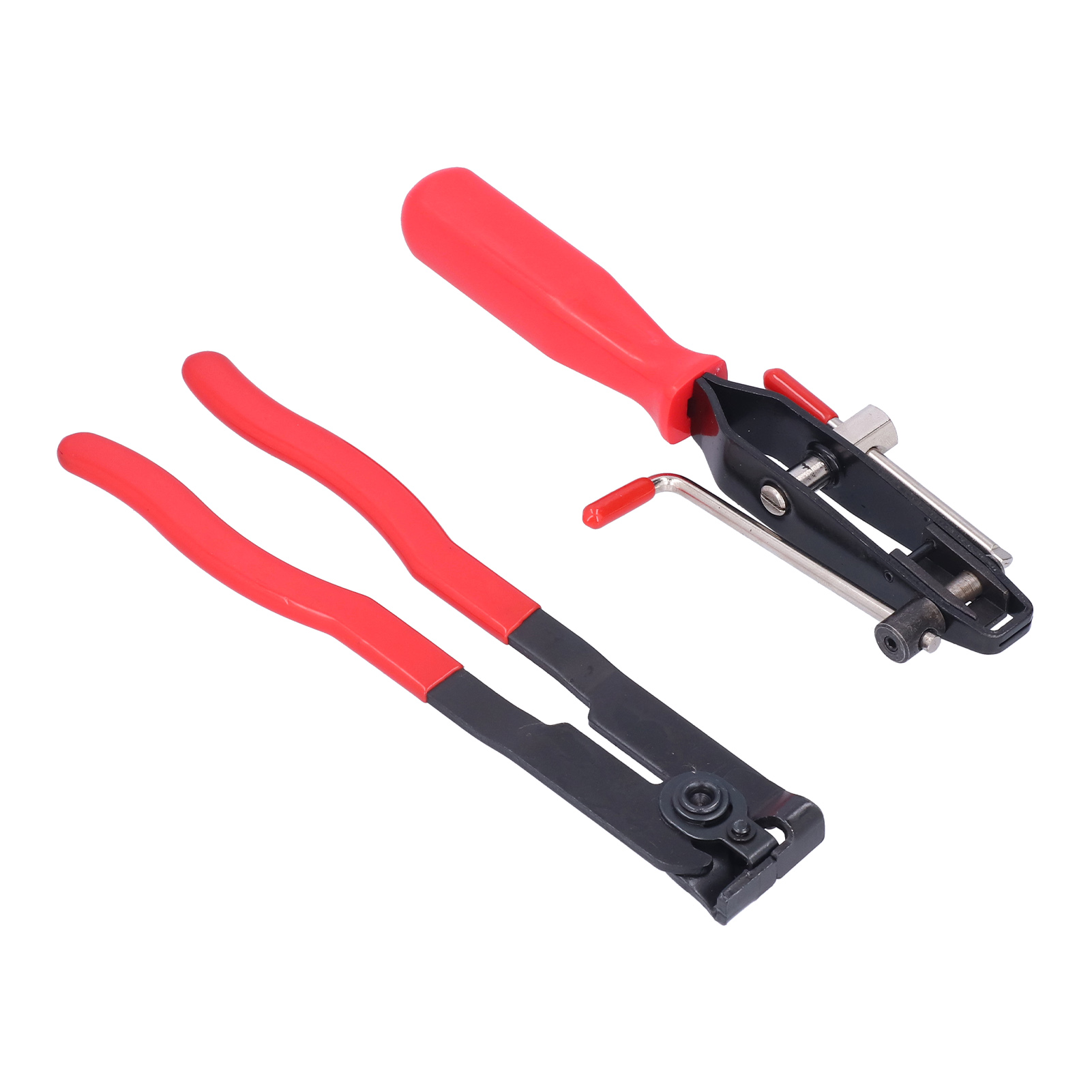 Set Aus 2 Getriebeschlauchschellenzangen, Metallohrzange, Balgpresszange, Kfz-reparatur