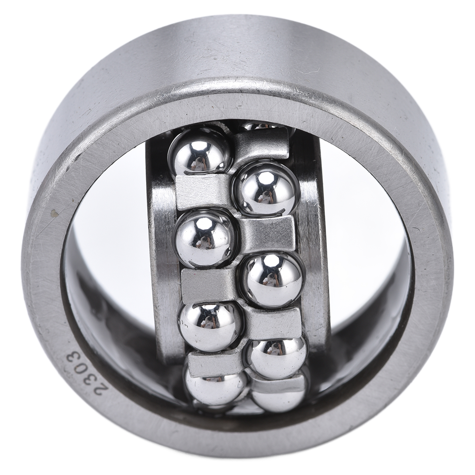 2303 Selbstausrichtendes Zweireihiges Kugellager, 4 Stück, Mechanisches Zubehör Für Industrieanlagen, Radialkontakt.