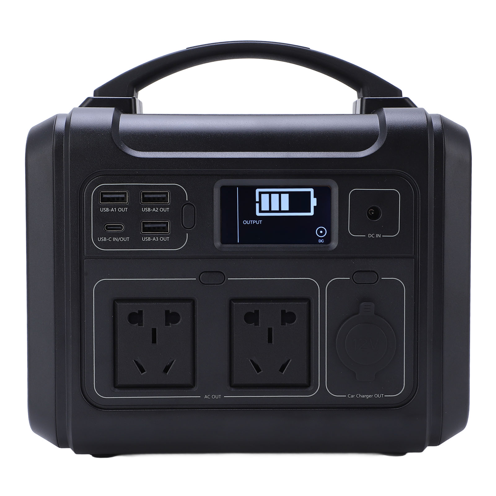 Tragbare 60-w-powerstation Mit Pd-schnellladefunktion, Usb-c-mehrfachsteckdose, Eu-stecker 100–240 V, Netzladegerät Mit Zusätzlichen Usb-anschlüssen.