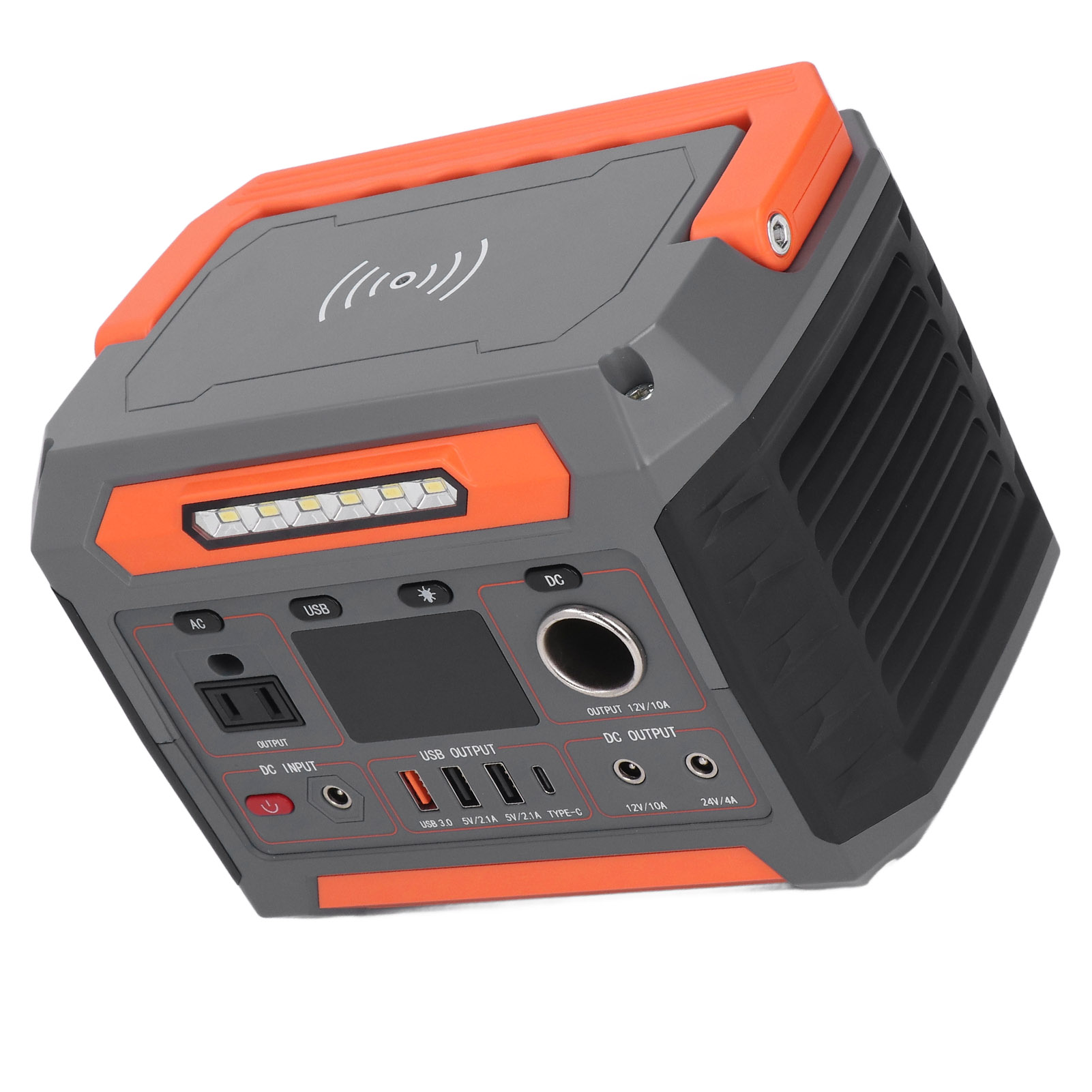 Tragbare Powerstation 288wh 260w, Notstromaggregat Mit Ac-steckdose, Dc/usb-anschlüssen, Kabelloser Ladefunktion, 100-240v, Eu-stecker.