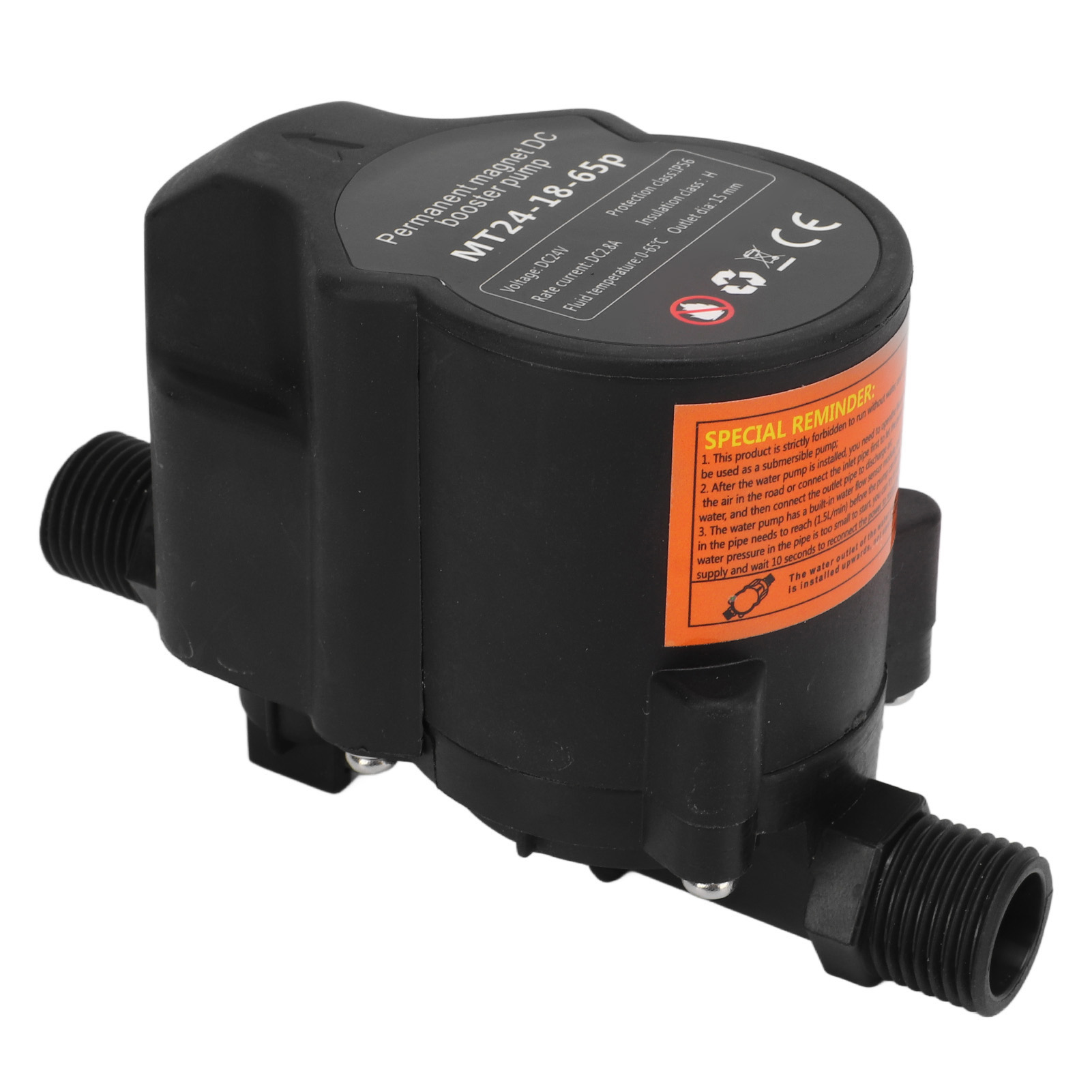 Automatische Druckerhöhungspumpe Für Dusche, Induktion, Geräuscharm, Badezimmer, Dc24v, Eu-stecker 100-240v, Erhöhte Durchflussrate.