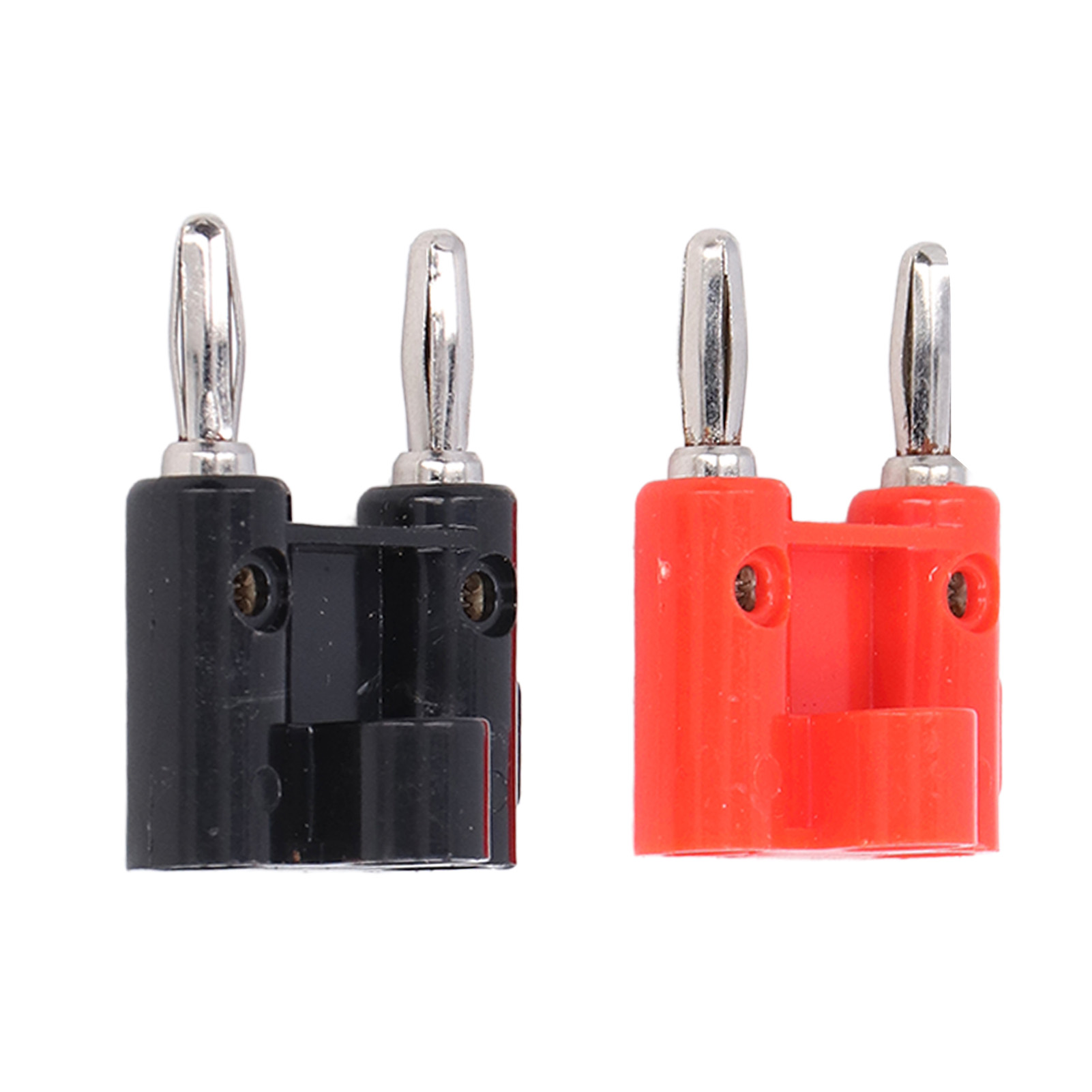 Packung Mit 2 X 4 Mm Doppelreihigen Gekreuzten Bananensteckern, Zubehörset Für Lautsprecher Und Lautsprecherboxen