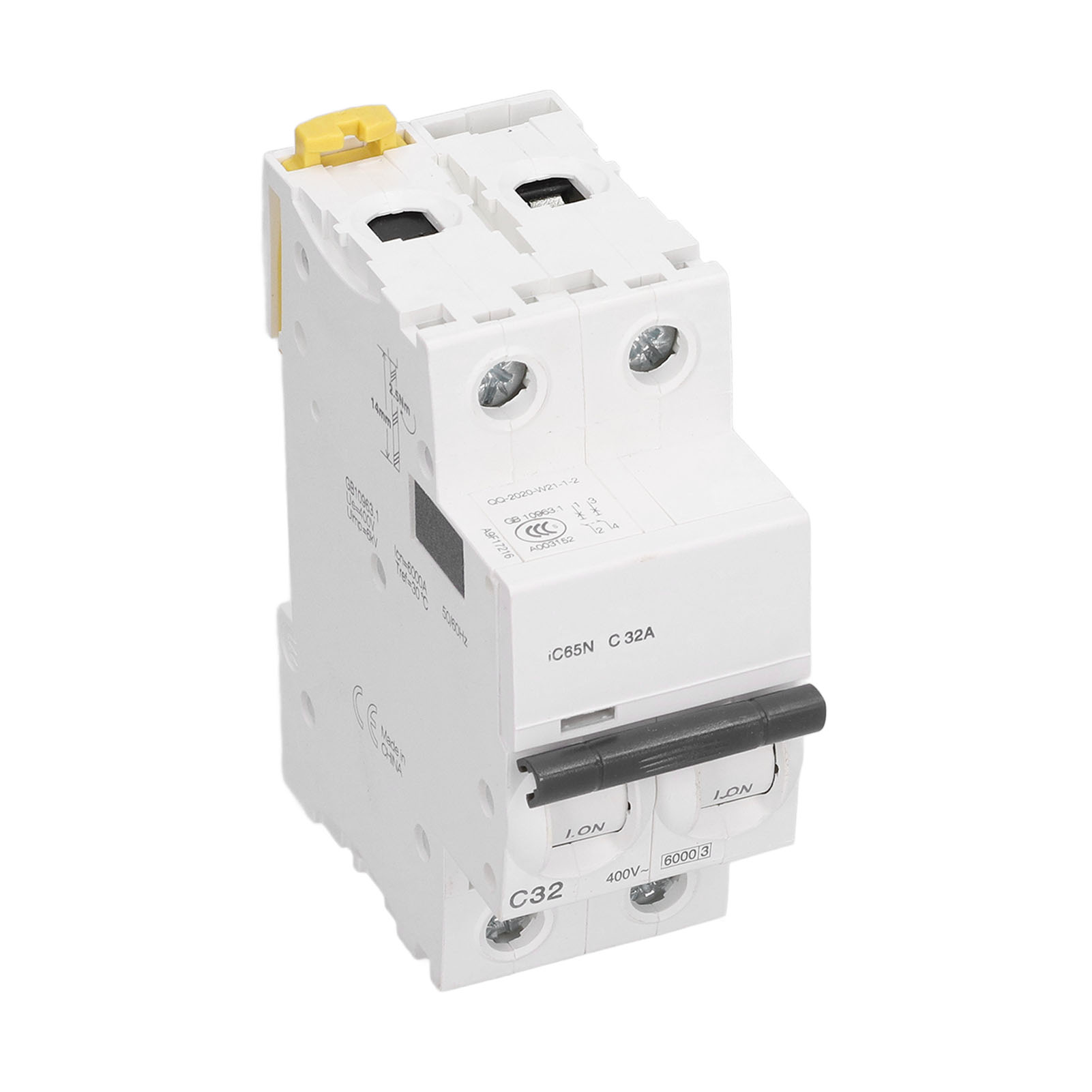 Miniatur-leistungsschalter 2p 32a 400v Ac, Niederspannungsschutz, Din-schienenmontage, Modularer Automatischer Schalter