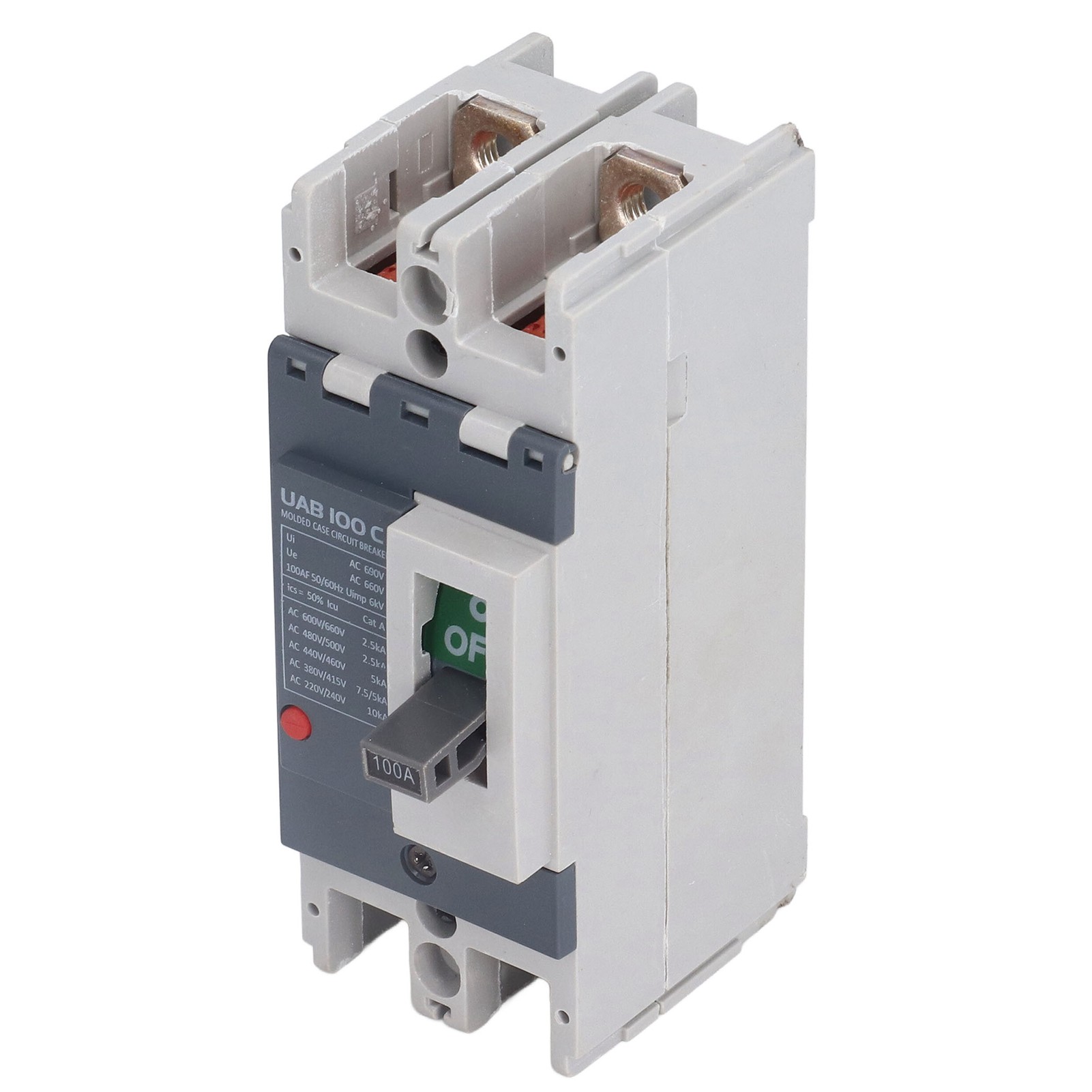 Modularer 2p 100a Uab 100c Leistungsschalter, Überlast- Und Kurzschlussschutz, Ac-trennschalter, Batterietrennschalter, Kompakter Leistungsschalter Für Elektrische Installationen.