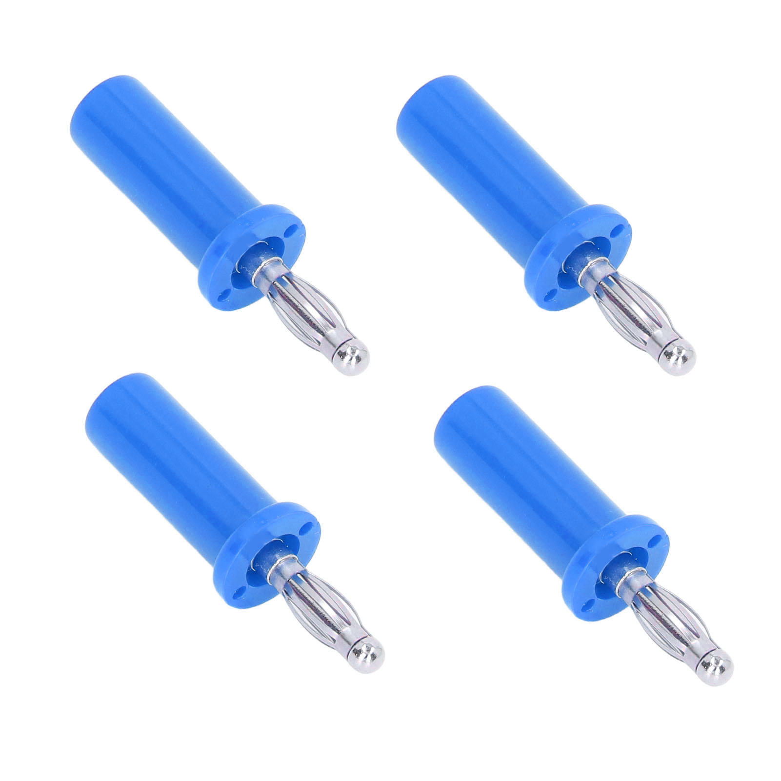 10 Bananenstecker 4 Mm, Blau, Messing, Abs-lötanschluss Für Lautsprecher, Elektronische Instrumente, 10er-packung