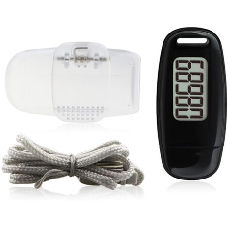 3d-schrittzähler Mit Schrittzähler, Großem Lcd-display, Clip Und Handgelenkschlaufe, Usb-aufladbar