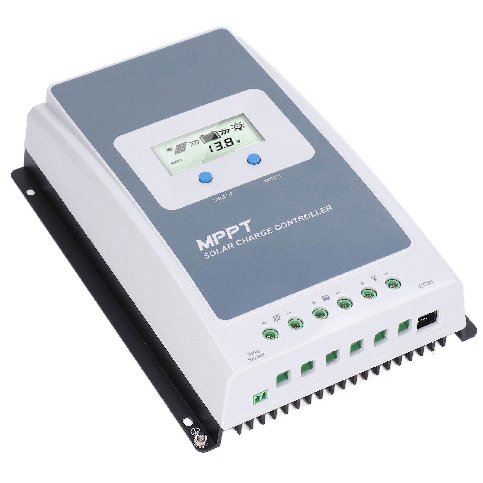 Mppt 40a 12v/24v Solarladeregler Mit Mt50 Fernbedienung Und Temperaturfühler