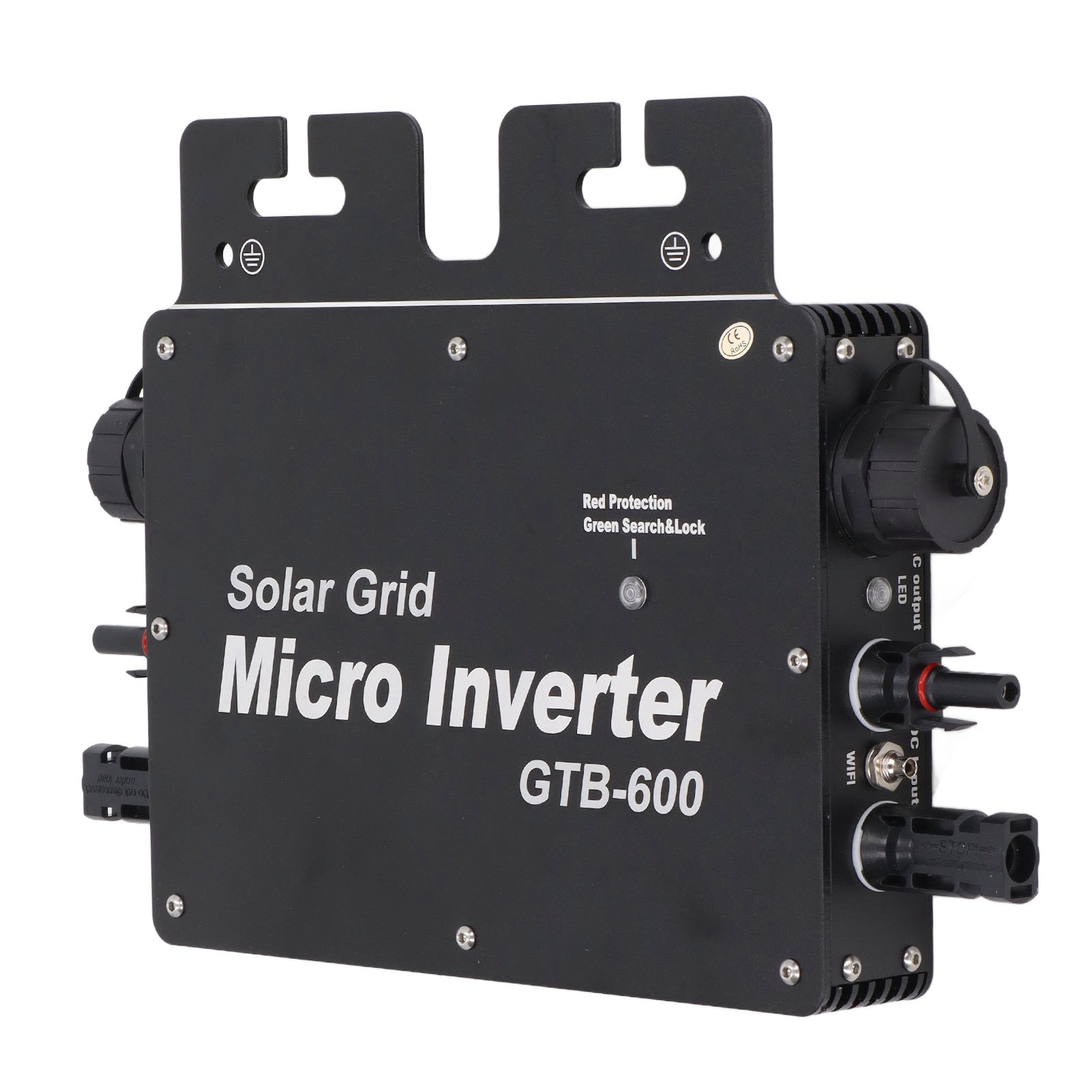 600w Solar-mikrowechselrichter, Reiner Sinus-netzwechselrichter, Hoher Wirkungsgrad, Ip65, Ac 190-270v, Netzgekoppelter Solarkonverter, Effizient Und Zuverlässig.